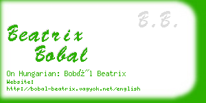beatrix bobal business card